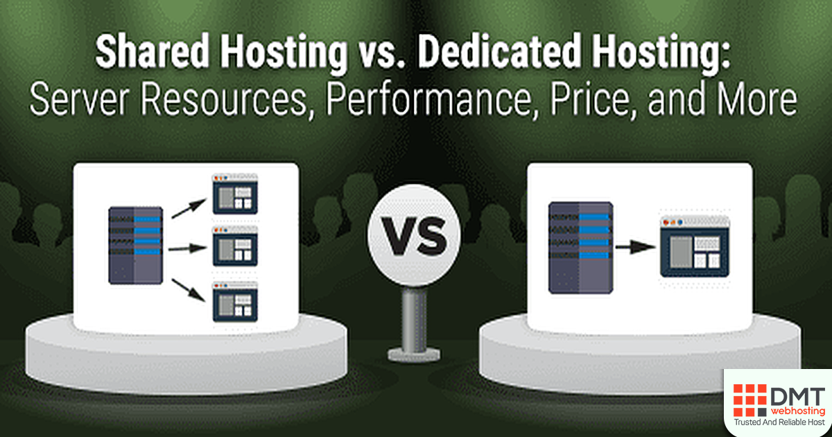 shared hosting vs dedicated hosting