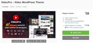 videopro wordpress theme